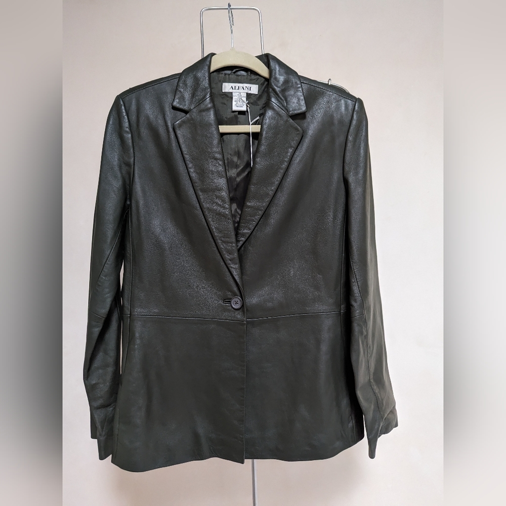 Alfani Lamb Leather Jacket